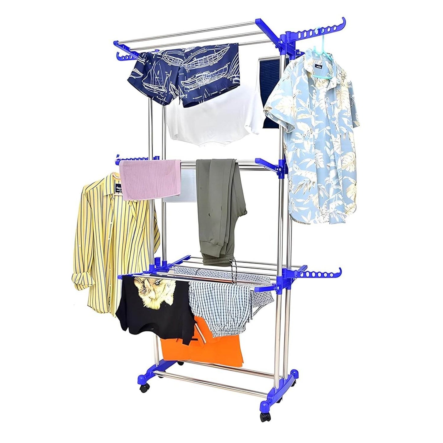 Foldable Stainless Steel Clothes Drying Stand Rack - Best Deals at BeSh Deals®