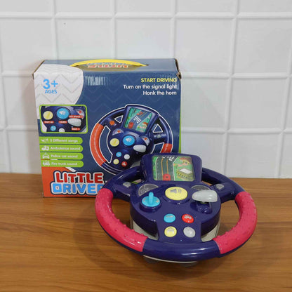 Musical Steering Wheel Driving Toy (1 Pc)