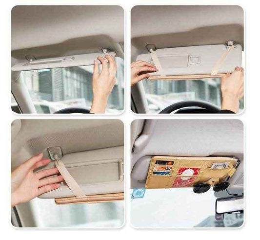 Car Styling Visor Organizer Auto Sun Visor Storage Pouch Car Organizer - Best Deals at BeSh Deals®