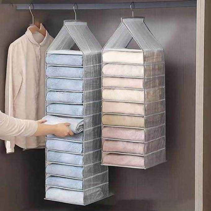 Hanging Closet Foldable Organizer 6 Slots - Best Deals at BeSh Deals®