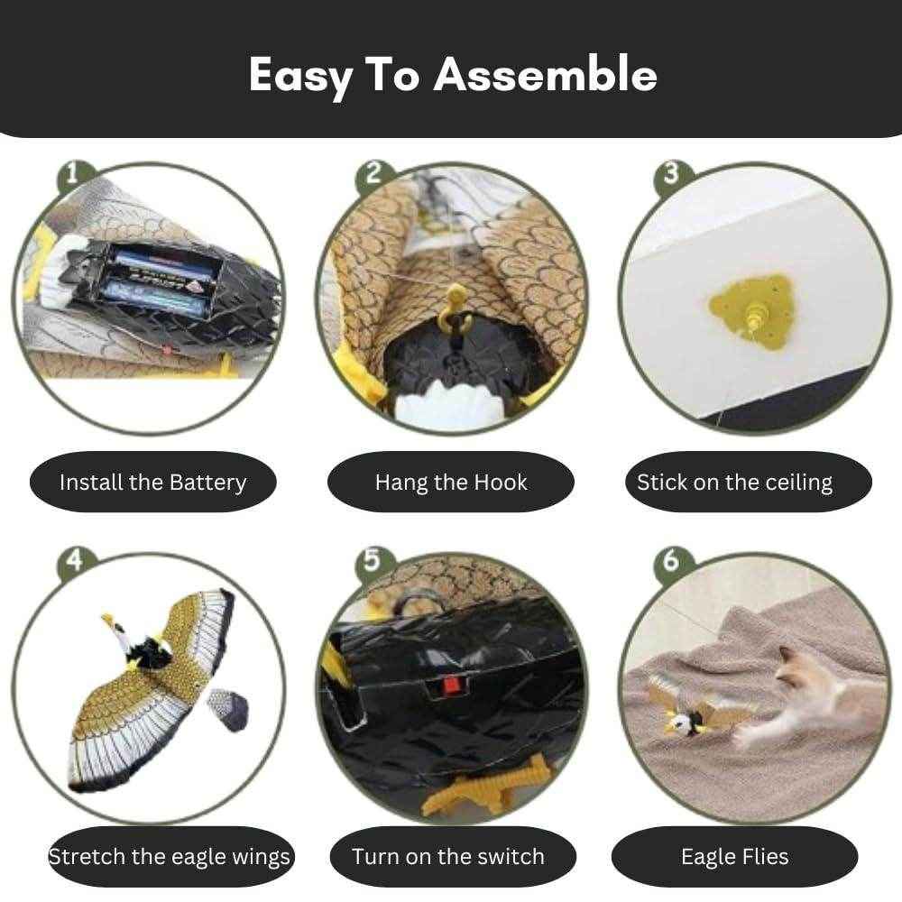 Realistic Flying Eagle Bird Toy with Spread Wings - Best Deals at BeSh Deals®