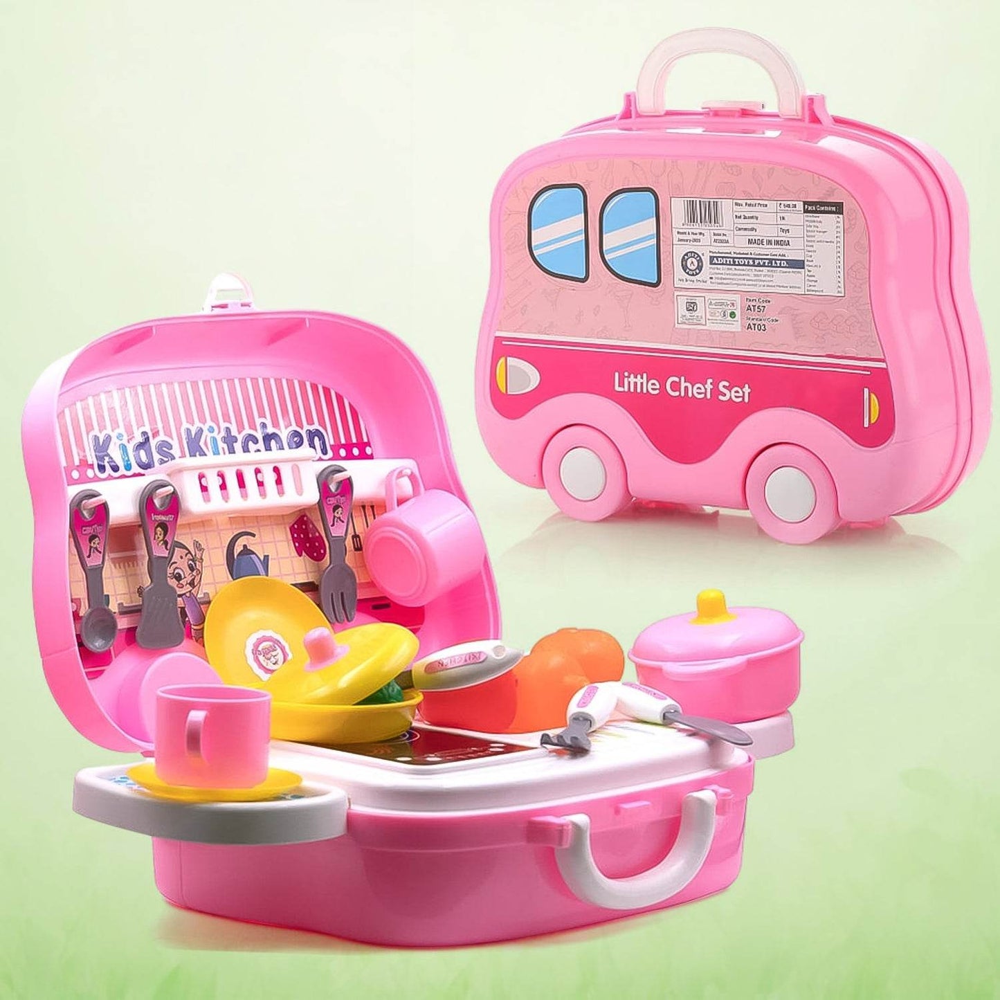 Kitchen Set For Kids Girls Pretend Play Toys Little (23 Pcs Set Approx) - Best Deals at BeSh Deals®