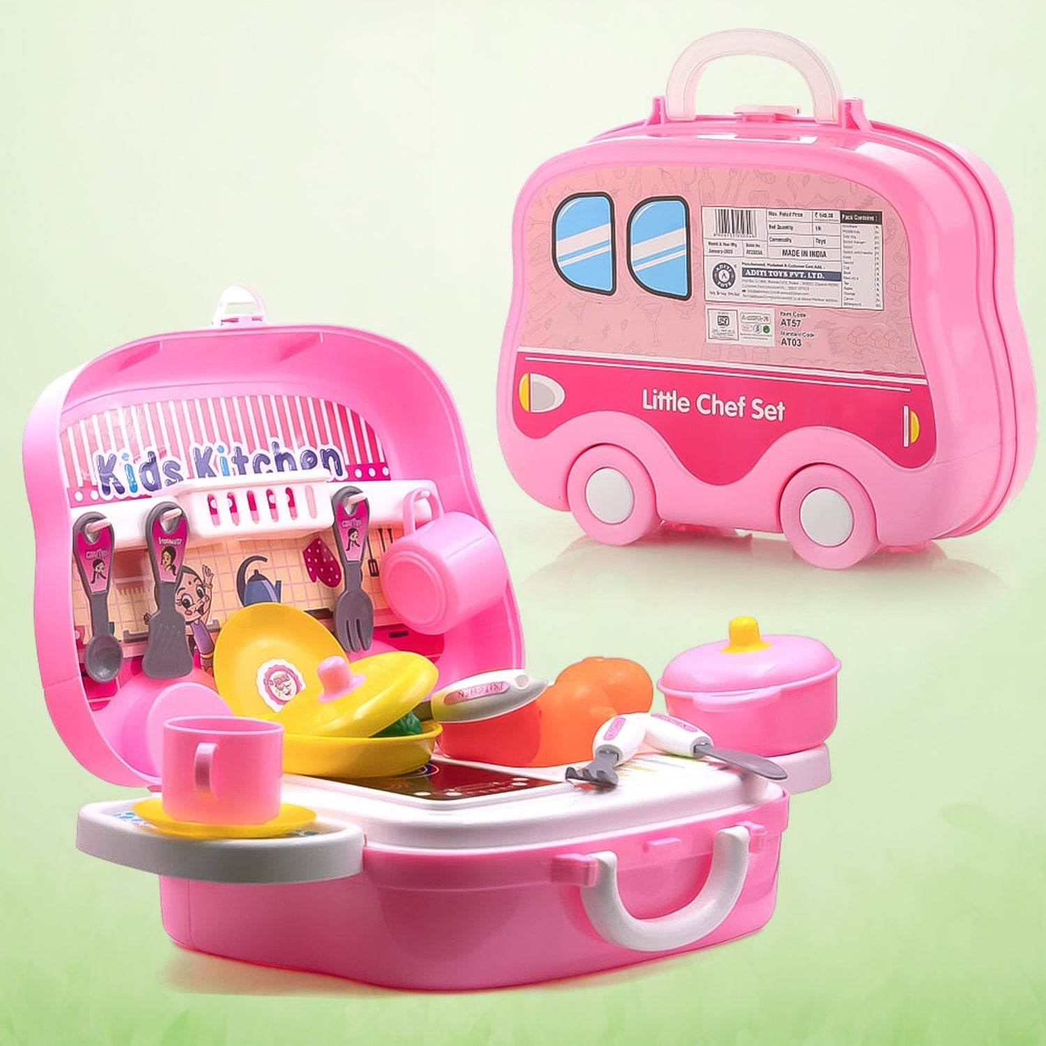 Kitchen Set For Kids Girls Pretend Play Toys Little (23 Pcs Set Approx) - Best Deals at BeSh Deals®