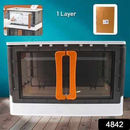 Plastic Folding Wardrobe Storage Organizer (1 Layer  1 Pc)