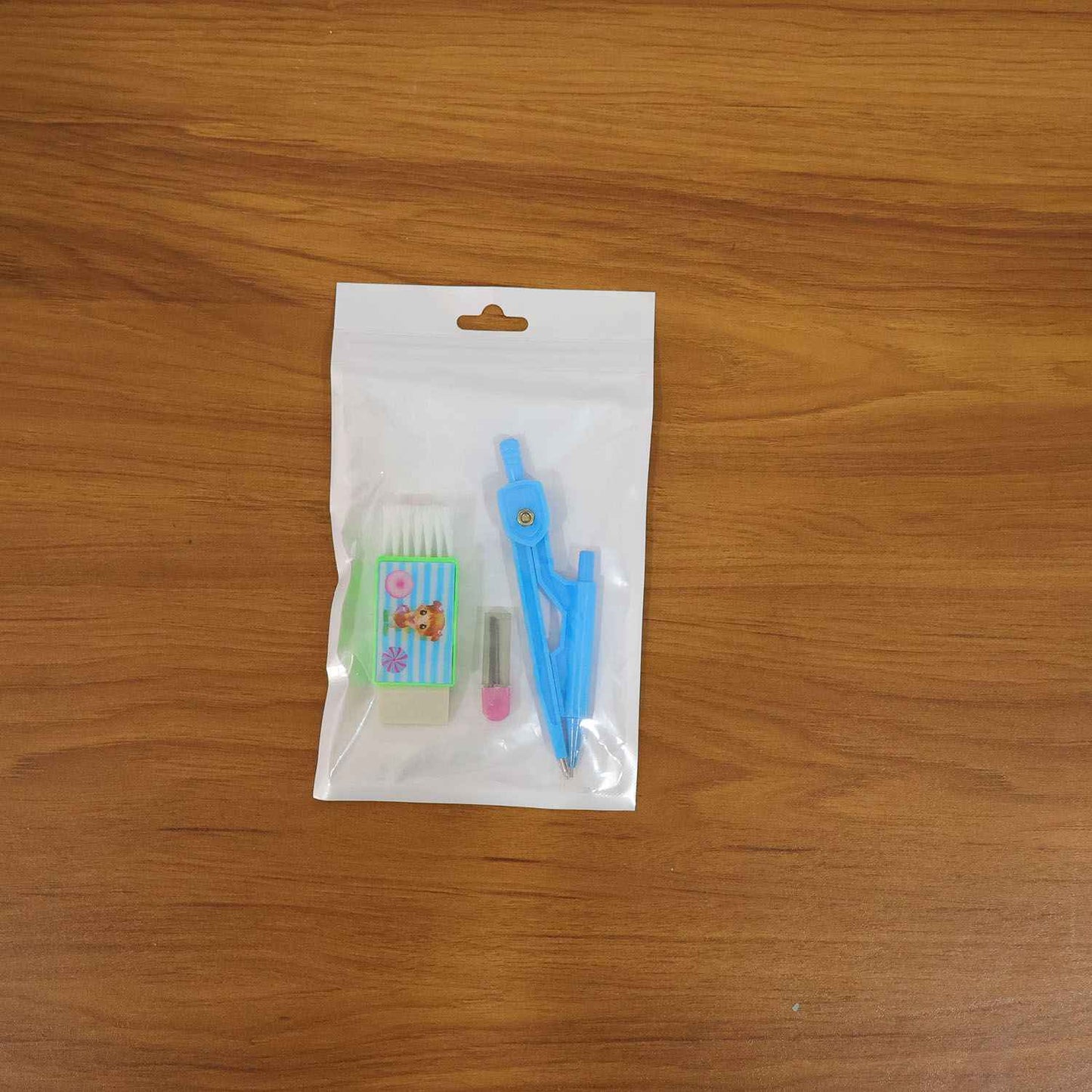 Premium Kids Plastic Drawing Compass Geometry Set (1 Set)
