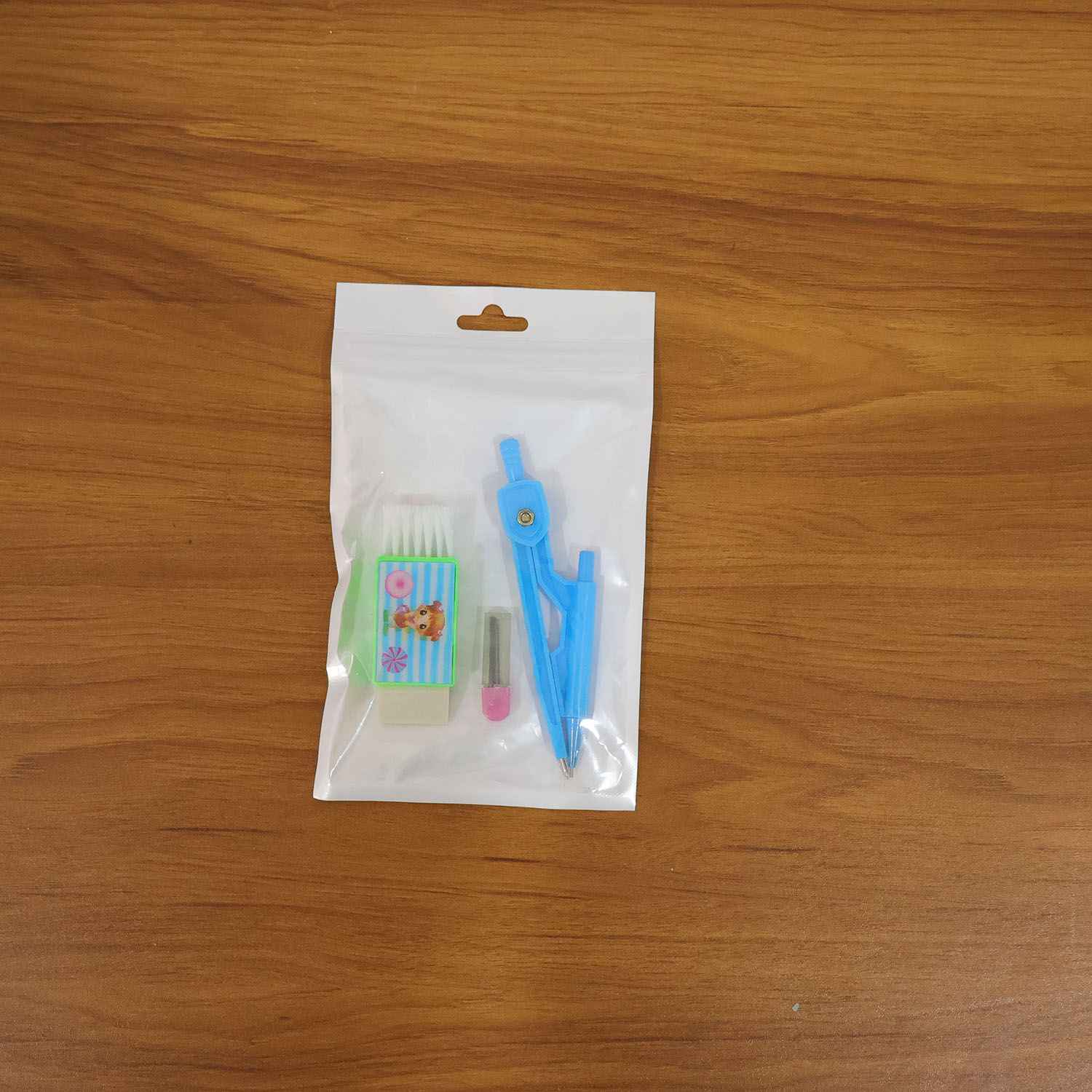 Premium Kids Plastic Drawing Compass Geometry Set (1 Set)