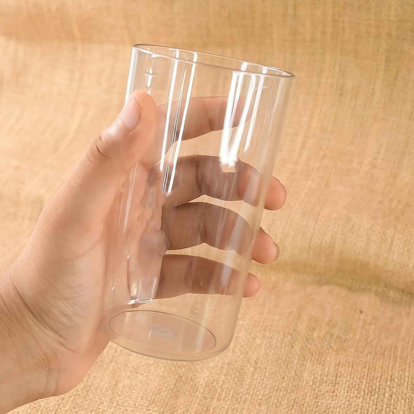 Apex Clear Plastic Tumbler  Glass Set  6-piece Unbreakable