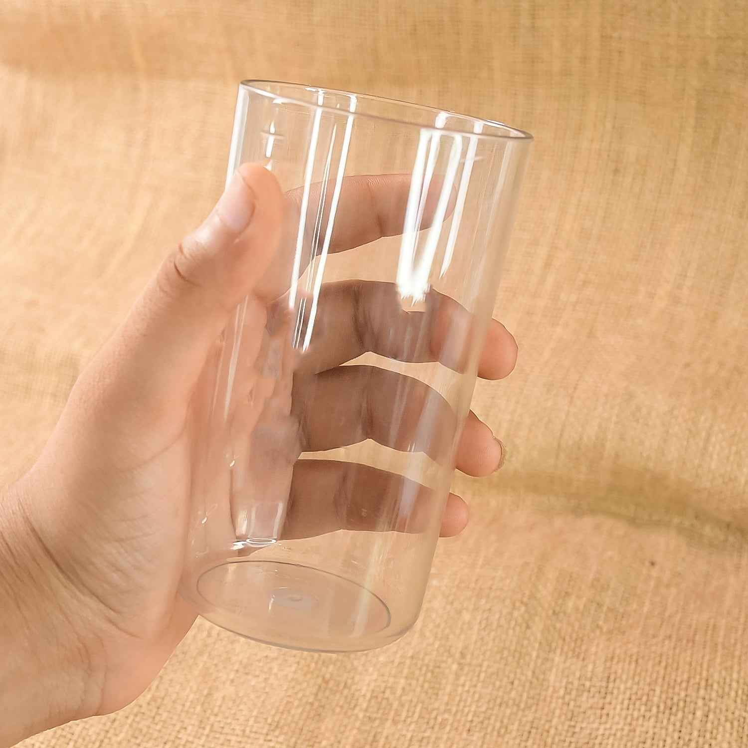 Apex Clear Plastic Tumbler  Glass Set  6-piece Unbreakable