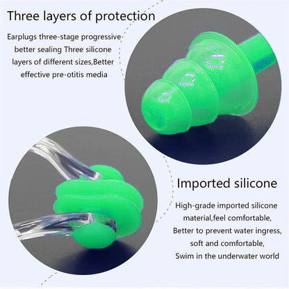 Swimming Earplugs And Nose Clip Set (3 Pc) - Best Deals at BeSh Deals®