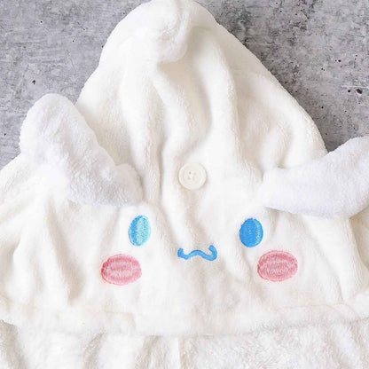 Premium Soft Microfiber Hair Drying Towel Wrap With Button (1 Pc)