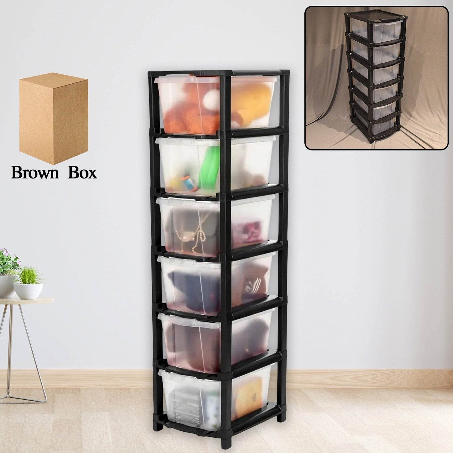 6-layer Modular Plastic Drawer Storage Cabinet - Best Deals at BeSh Deals®