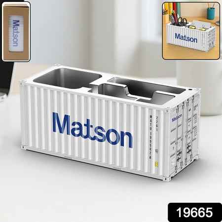 Container-style Multi-compartment Desk Organizer (1 Pc)