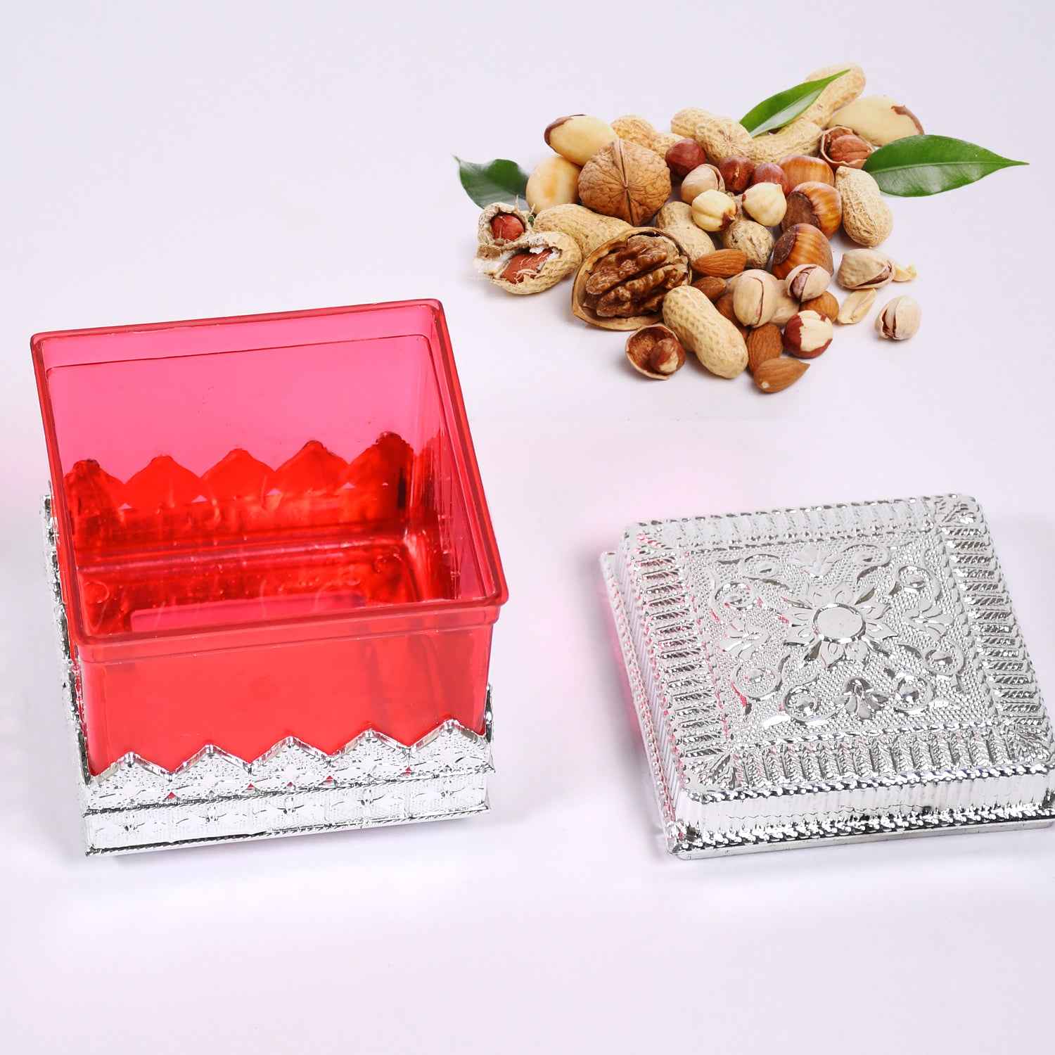 7129 Ruby Dryfruit Storage Container  Attractive Design Box For Home  Gifting  Kitchen Use