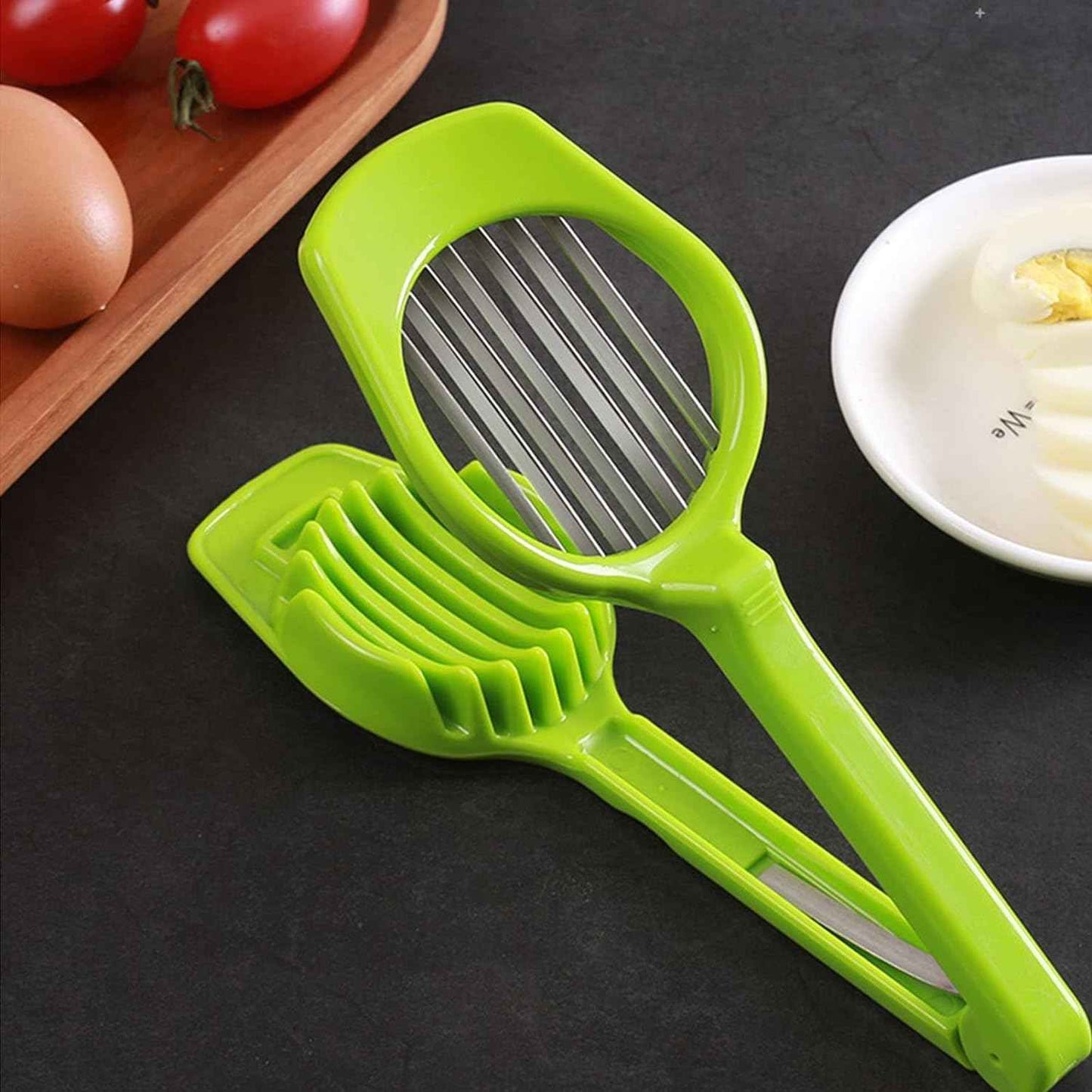 5970 Multipurpose Slicer With Seven Blades Egg Slicers Stainless Slicer Strawberry Tomato Kiwi Fruit Cutter Divider Separator