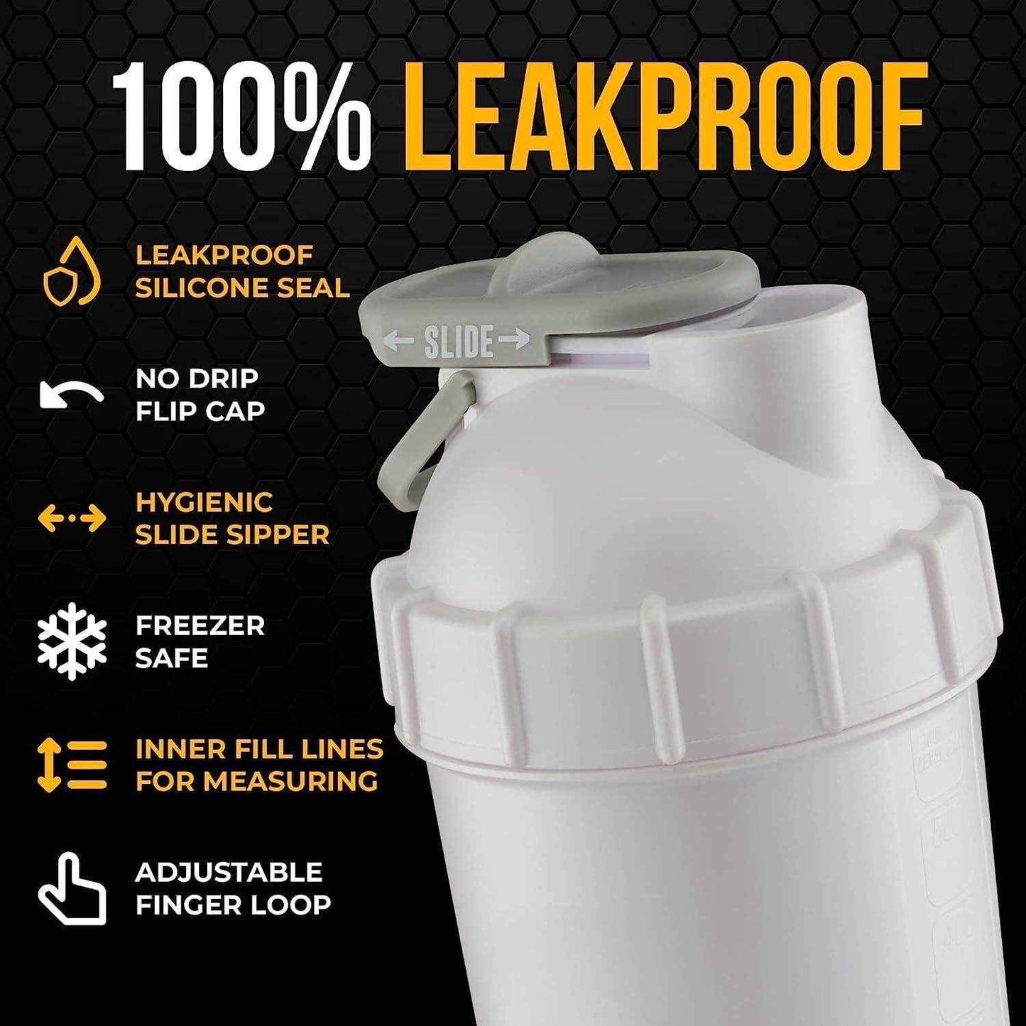 Gym Protein Shaker Bottle Advanced Workout Companion for Protein Mixes - Best Deals at BeSh Deals®