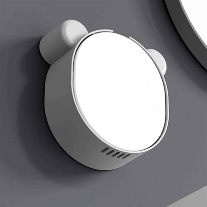 Plastic Cute Panda Soap Box  Wall Mounted Flip-top Drain Soap Case (1 Pc)