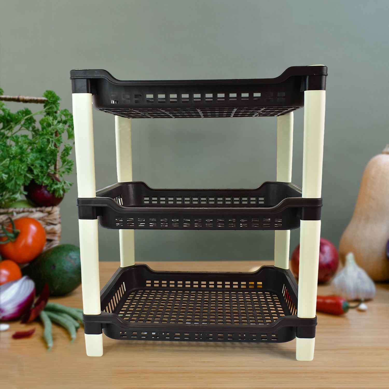 Apex Big Multi Use Plastic Storage Rack  3-tier (1 Pc)