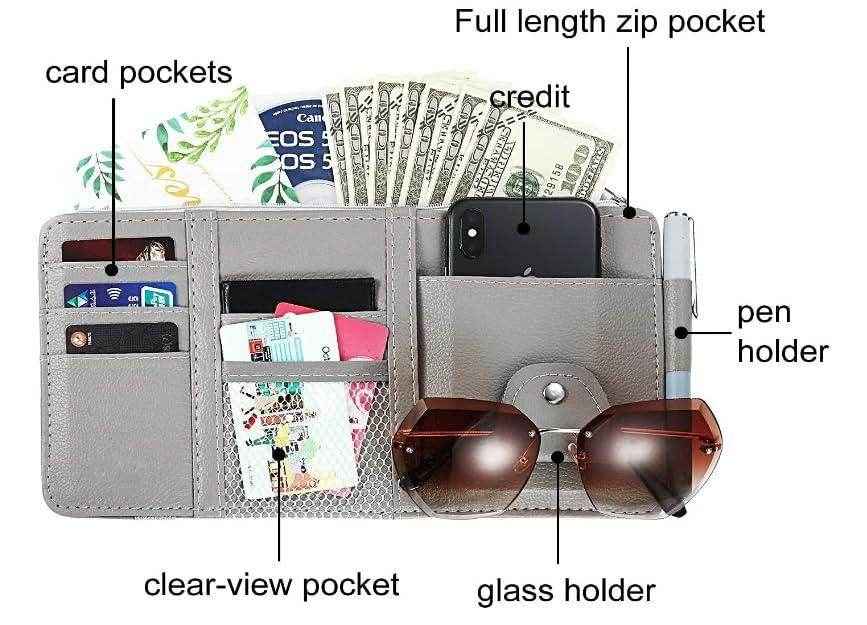 Car Styling Visor Organizer Auto Sun Visor Storage Pouch Car Organizer - Best Deals at BeSh Deals®