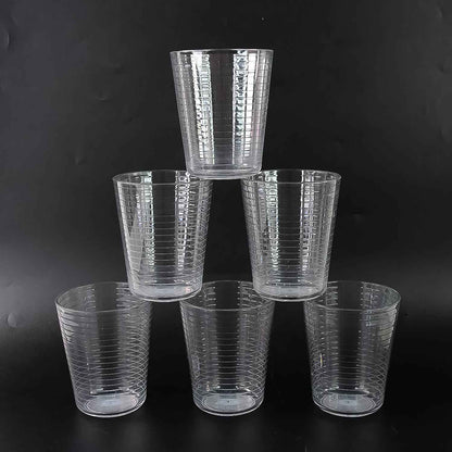 Apex Pyramid Ringo Plastic Glass  300ml Approx  Durable Crystal-clear Tumbler