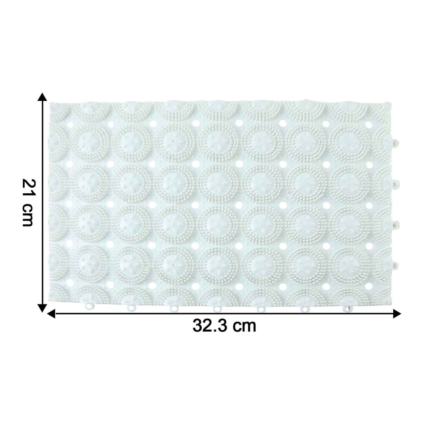 Anti-slip Bathroom Massage Mat With Suction Cups (33  21 Cm  4 Pc)