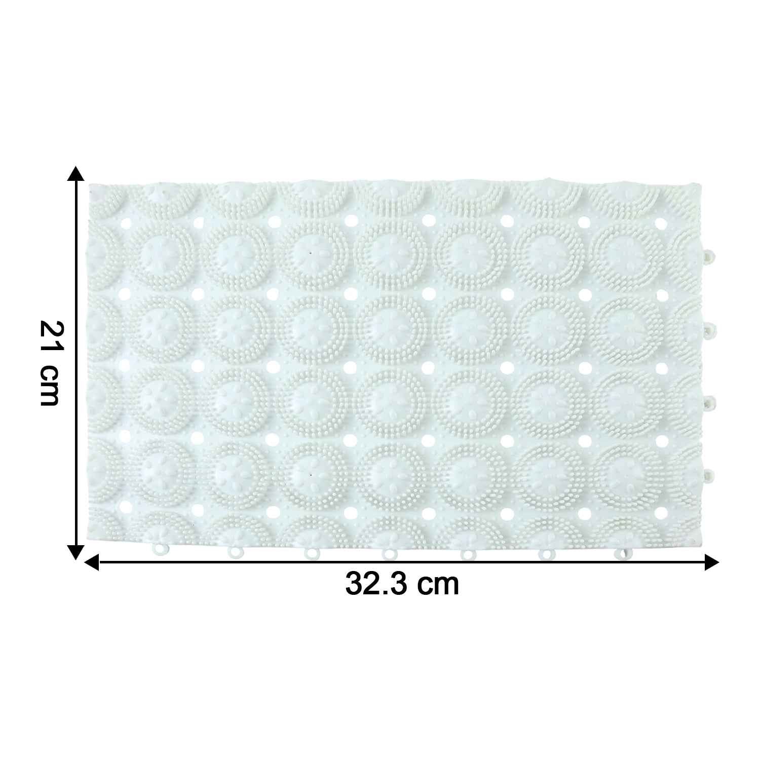 Anti-slip Bathroom Massage Mat With Suction Cups (33  21 Cm  4 Pc)
