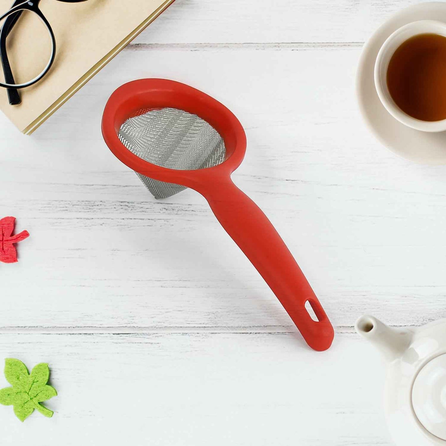Apex Premium Green Tea Strainer With Fine Stainless Steel Mesh