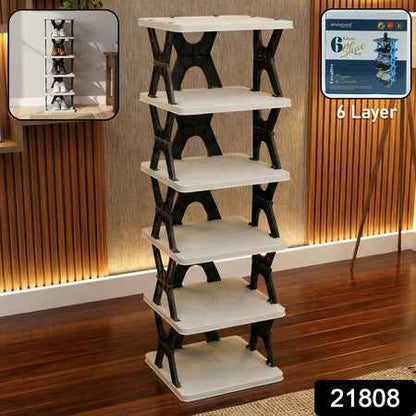 6 Layer Rectangle Shoe Rack Stand