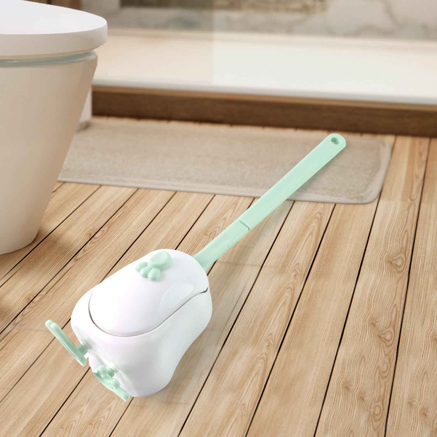 Flexible Silicone Toilet Cleaning Brush Set
