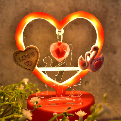 Heart-shaped Decorative Love Showpiece (1 Pc)