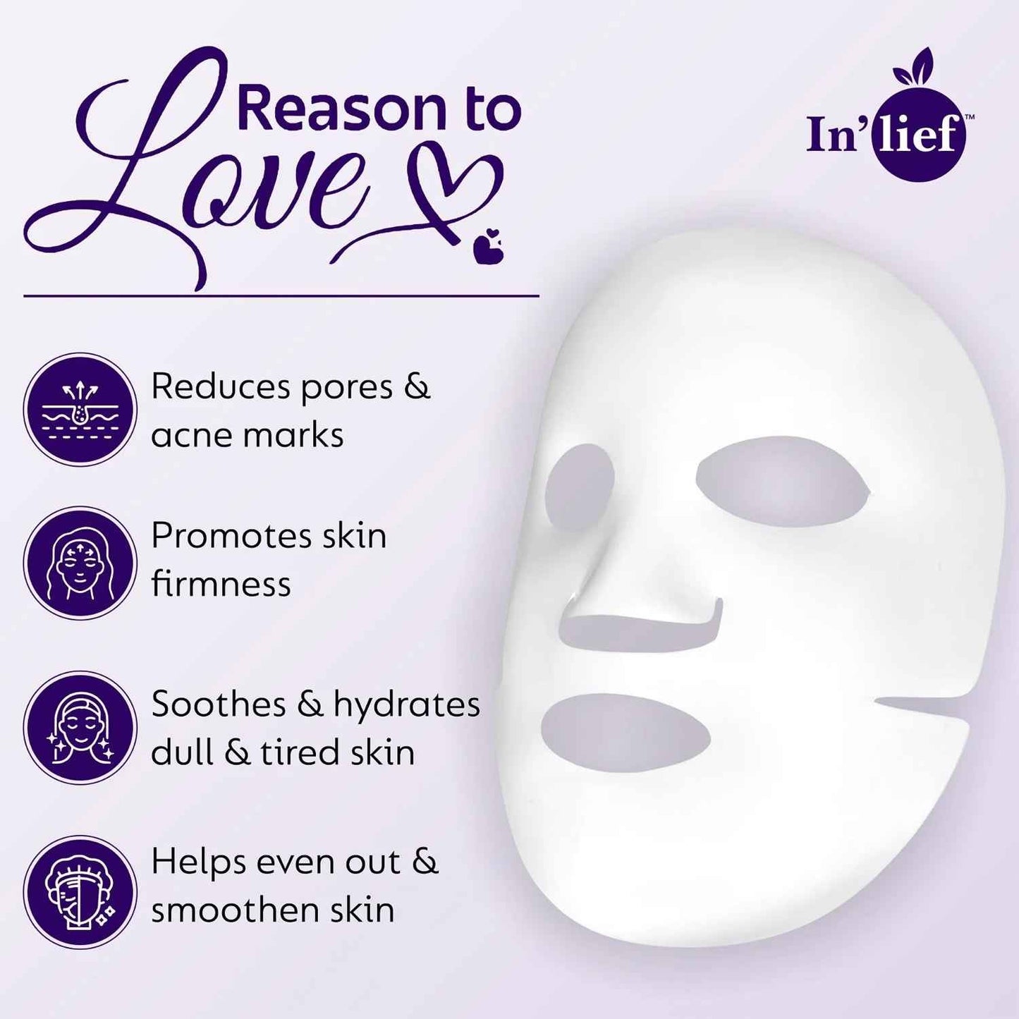 Inlief Salicylic Acid 1 Clarifying  Pore-refining Facial Sheet Mask (1 Pc)