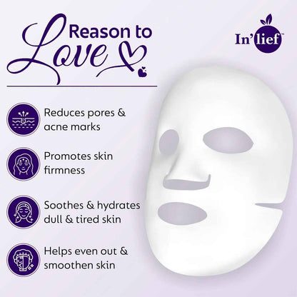 Inlief Salicylic Acid 1 Clarifying  Pore-refining Facial Sheet Mask (1 Pc)