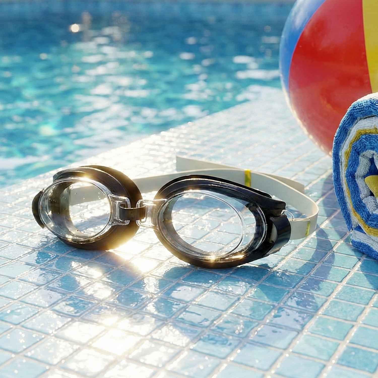 Uv Protection Swimming Goggles (1 Pc)