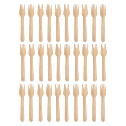 Freshee 160mm Wooden Fork  30 Pcs Pack