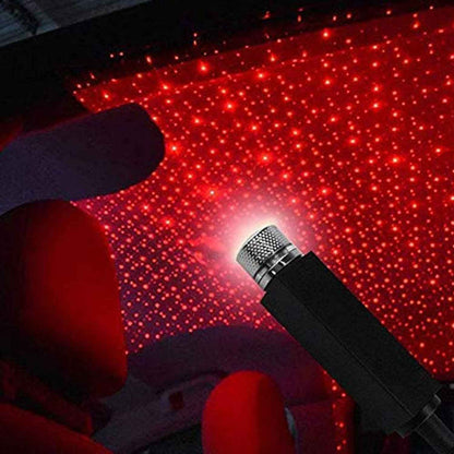 7290  Multipurpose Laser Light Light Galaxy Night Sky Ambiance Laser Micro Projector Atmosphere Ambient Roof Usb Light Car Ceiling Bedroom For Party (1 Pc)