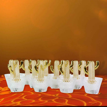 Decorative Cactus Shape Led Tealight Candles (12 Pc)