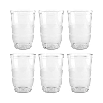 Transparent Janta Drinking Glass Set (300ml 6 Pc Set)