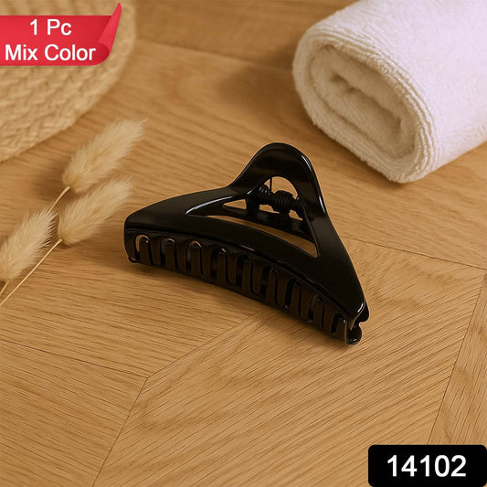 Triangle Shape Mix Color Plastic Hair Claw Clip  1 Pc Durable Grip For Women And Girls - Best Deals at BeSh Deals®