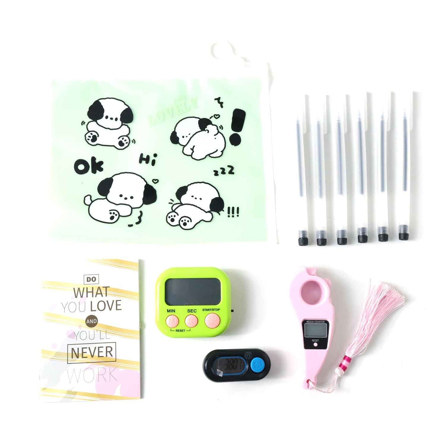 Travel  Tracking Essentials Premium Cute Stationery Gift Combo ( 1 Set)