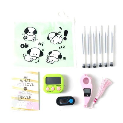 Travel  Tracking Essentials Premium Cute Stationery Gift Combo ( 1 Set)
