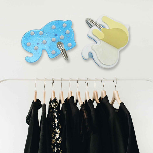 Multipurpose Strong Hook Self-adhesive Hooks For Wall Heavy Plastic Hook Sticky Hook Household For Home  Decorative Hooks Bathroom  All Type Wall Use Hook  Suitable For Bathroom Kitchen Office