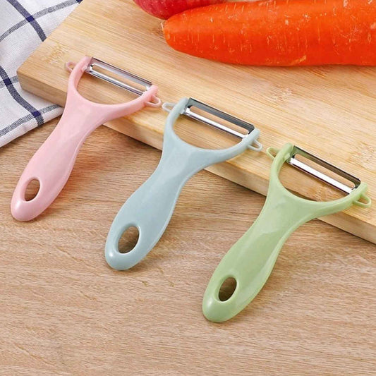 5207 Plastic Kitchen Peeler - Green  Classic Stainless Steel 3-piece Knife Set Combo