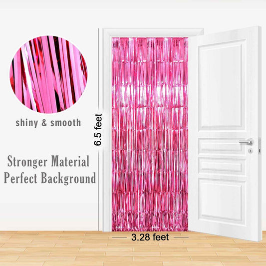 Decorative Foil Fringe Curtain For Birthday  Party Decoration