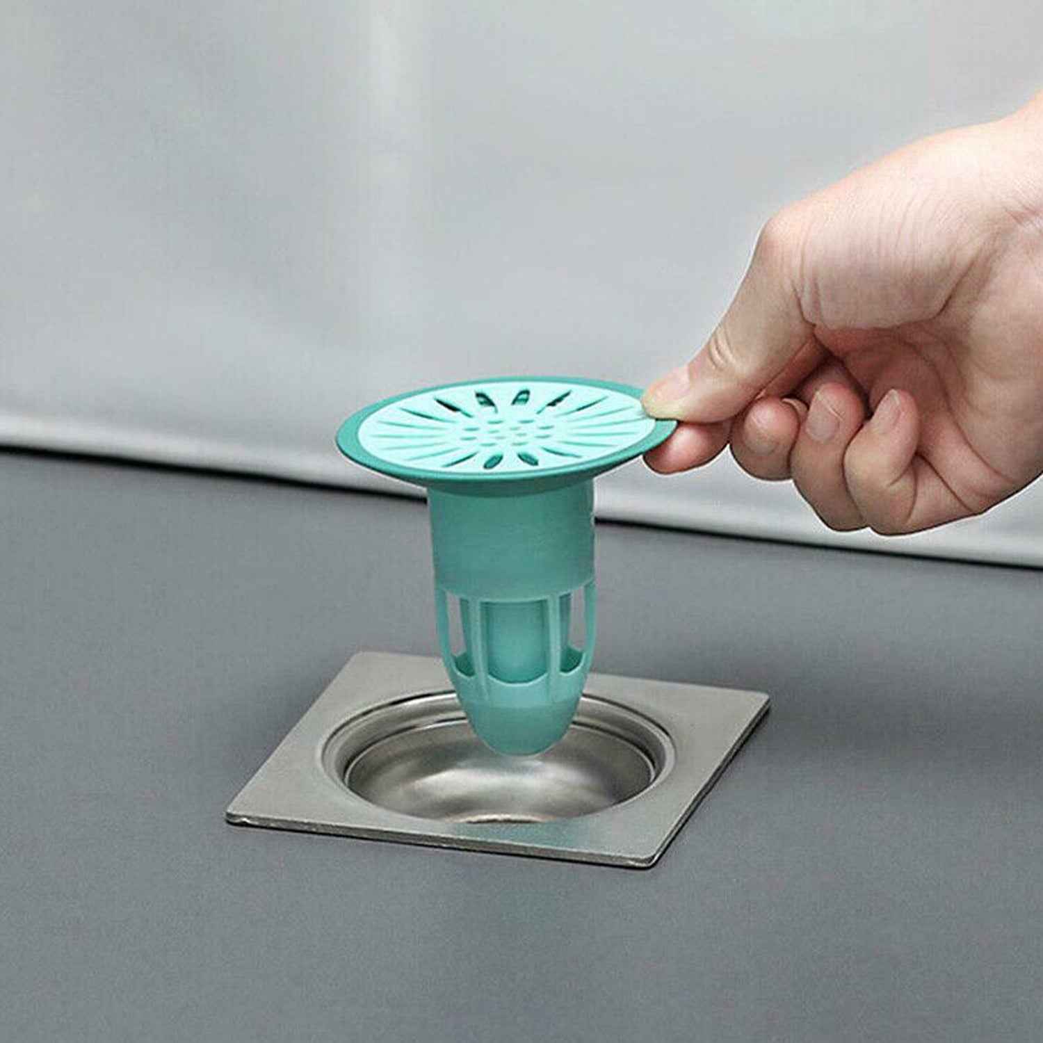 7968 Deodorant Floor Drain Core Silicone Drain Stopper Insectproof Anti-odor Hair Trap Plug Trap For Kitchen Bathroom Toilet