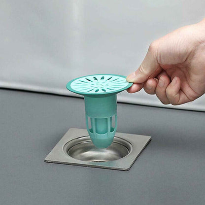 7968 Deodorant Floor Drain Core Silicone Drain Stopper Insectproof Anti-odor Hair Trap Plug Trap For Kitchen Bathroom Toilet