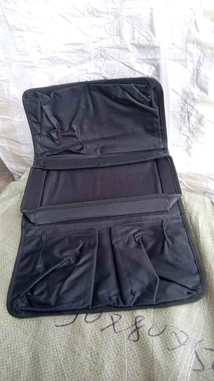 8164 Sofa Arm Rest Hanging Storage Bag Storage Bag For Sofa Ideal For Sorting Magazines Ipad Books (Black)