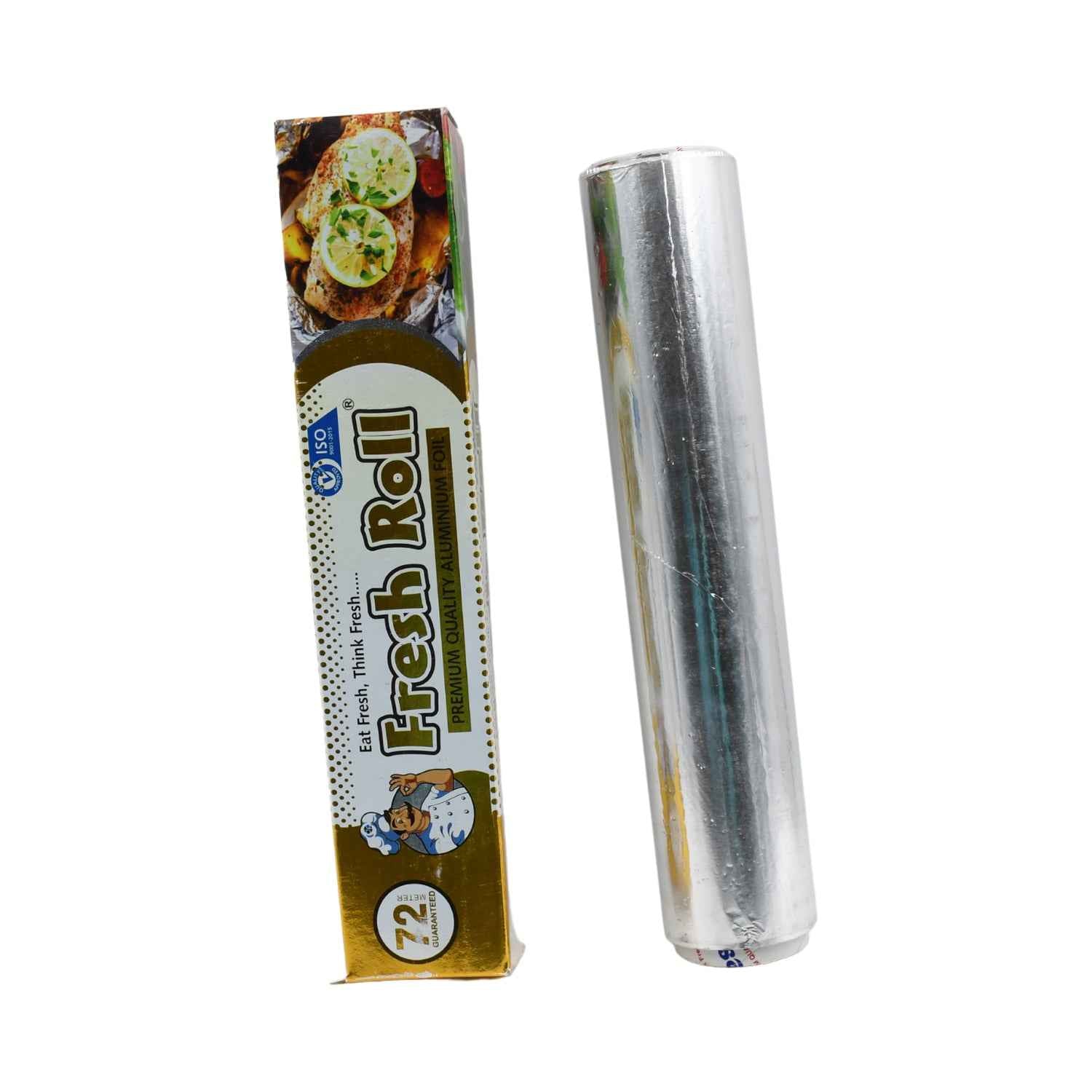 Premium Quality Food Grade Aluminum Foil Roll Heavy Duty Non Stick Thick Aluminum Foil Sheet Baking Grilling Tool 72Mtr (1Pc) - BeSh Deals®