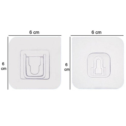 1746 Adhesive Plastic Wall Hooks Heavy Duty Hooks ( 1 Pair ) - Best Deals at BeSh Deals®