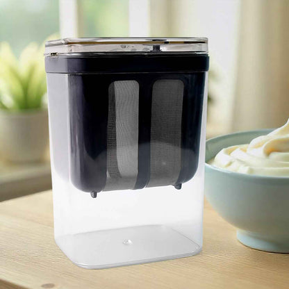 2 In 1 Multifunctional Yogurt Strainer With Storage Container  1100 Ml (1 Set)