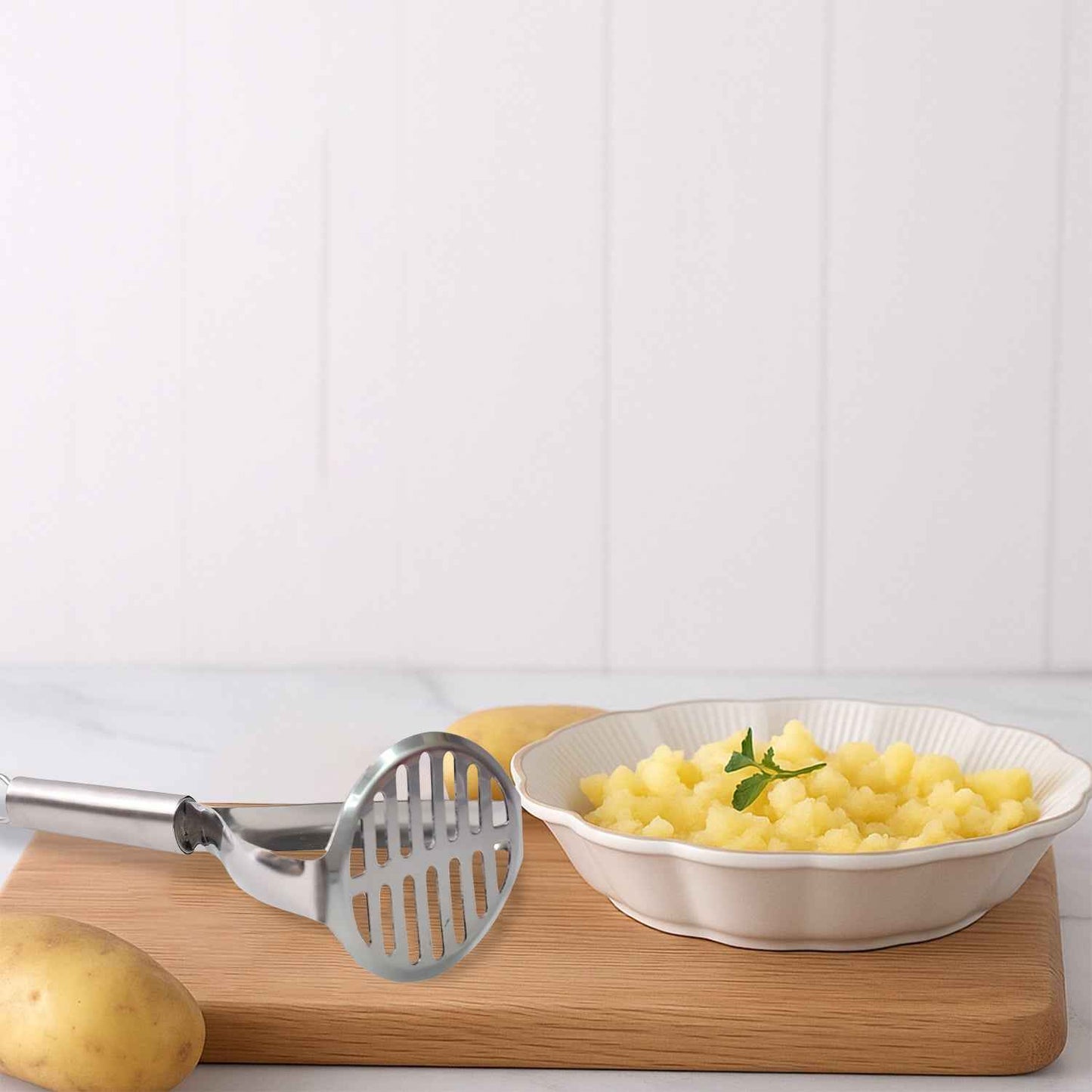 Supermom Stainless Steel Potato Masher With Stylish Handle (1 Pc)