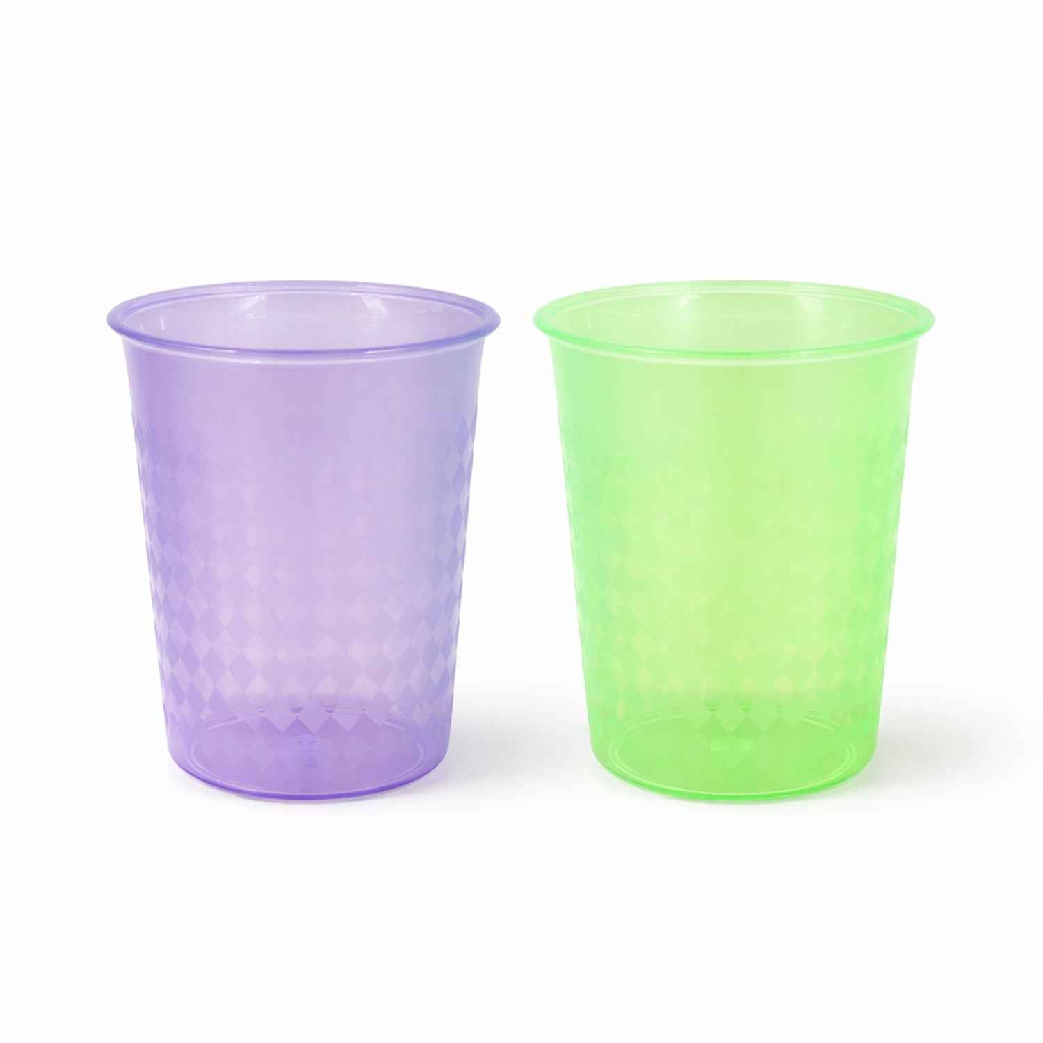Reusable Plastic Drinking Glass 200 Ml Approx (1 Pc Mix Color)